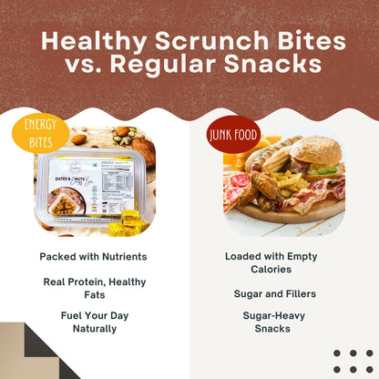 Healthy Scrunch Energy bite- Dry Fruits & Dates Energy bite | Healthy Snacks